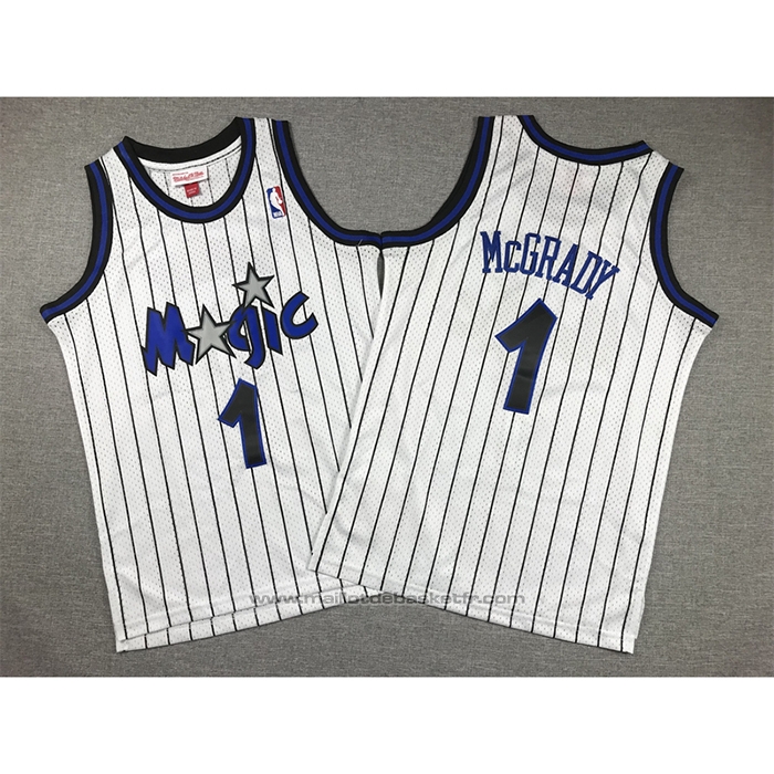Maillot Enfant Orlando Magic Tracy McGrady #1 Mitchell & Ness 2003-04 Blanc